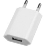 Adaptateur secteur - non spcifi - 220v vers usb - blanc - chargeur pour iphone htc blackberry - prise ...