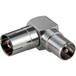 Adaptateur coaxial - goobay - coud 90 - 95 mm - mtal - neuf