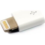 Adaptateur connecteur lightning vers micro - usb femelle - blanc 0000000