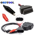 Cble de diagnostic - fiat - adaptateur obd2 - 3 broches  16 broches - universel - outil de diagnostic ...