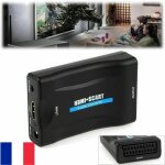 Adaptateur convertisseur hdmi hd vers pritel ( scart ) tv vido + cble dc