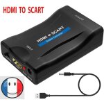 Adaptateur convertisseur hdmi - ac281 - pritel (scart) - 1080p - support pal / ntsc - noir