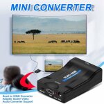 Adaptateur de convertisseur pritel vers hdmi prise en charge du audio vido scaler b456
