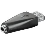 Adaptateur data usb a femelle - jack 3. 5mm femelle