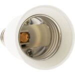 Adaptateur de douille fiche m�le e14 vers fiche femelle e27 - zenitech