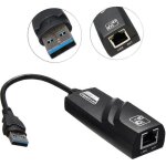 Adaptateur ethernet usb 3. 0 - cprorpo - gigabit rj45 - 10 / 100 / 1000mbps - 3 ports usb 3. 0 - noir ...