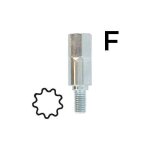 Adaptateur toil 10 dents - se monte avec notre renvoi dangle universel 1602042 lagueuse 1603093 et ...