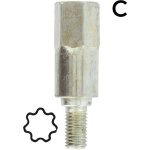 Adaptateur toil 7 dents - se monte avec notre renvoi dangle universel 1602042 lagueuse 1603093 et ...