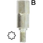 Adaptateur toil 8 dents - se monte avec notre renvoi dangle universel 1602042 lagueuse 1603093 et ...