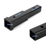 Adaptateur dextension dattelage rallonge de remorquage 5000lbs tube carré en acier pour support de vélo ... Adaptateur dextension dattelage rallonge de remorquage 5000lbs tube carré en acier pour support de vélo ...