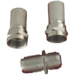 Adaptateur f femelle - legrand - 091023 - 2 fiches mles incluses - pour cble coaxial - utilisation ...