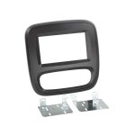 Adaptateur de fa�ade 2 - din pour renault trafic / opel vivaro 2014 - > noir
