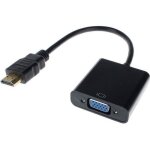 Adaptateur hdmi vers vga converter avec c�ble usb audio 1080p pour pc noir h026f0