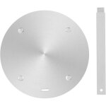 Adaptateur induction avec poign�e amovible - suteo - disque convertisseur - acier inoxydable - 24 cm