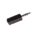 Adaptateur jack 3. 5 - non spcifi - stro vers mono - noir - audio - connecteur mle / femelle