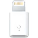 Adaptateur lightning vers micro usb - apple - adaptateur - synchronisation et recharge - blanc