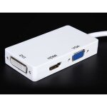 Adaptateur mini - displayport - non spcifi - hdmi dvi & vga - noir - connecte mac / pc  cran