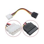 Adaptateur molex - molex - ide vers sata - 4 pin mâle - 15 pins femelle - 18 cm Adaptateur molex - molex - ide vers sata - 4 pin mâle - 15 pins femelle - 18 cm