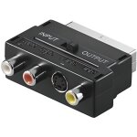 Adaptateur peritel - non spécifié - svideo - rca - noir - switchable in / out - vidéo Adaptateur peritel - non spécifié - svideo - rca - noir - switchable in / out - vidéo