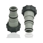 Adaptateur de piscine raccord de tuyau 32 / 38 mm vers filetage 2 pouces lot de 2 pour pompe de filtration ...