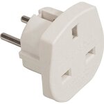 Adaptateur prise anglaise uk vers prise cee 10a. ev - e340de - (1). 1