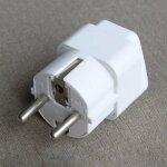 Adaptateur de prise - zisonix - universel - blanc - asym�trique - int�rieur