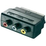 Adaptateur rca / p�ritel - g�n�rique - noir - convertit rca vers p�ritel - audio / vid�o - connecteur ...