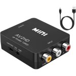 Adaptateur rca vers hdmi convertisseur vid�o mini av vers hdmi prise en charge 1080p 3rca composite avec ...