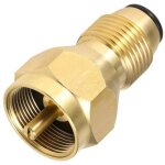 Adaptateur de recharge de propane - pzcc - pour r�servoirs de 1 lb - laiton massif - compatible 9 � 18 ...