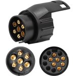 Adaptateur de remorque 13 vers 7 broches - adaptateur convertisseur prise remorque pour remorques standard ... Adaptateur de remorque 13 vers 7 broches - adaptateur convertisseur prise remorque pour remorques standard ...