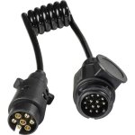 Adaptateur pour remorque as schwabe 61475 [prise m�le 13 p�les - prise m�le 7 p�les] plastique 1 pc(s) ...