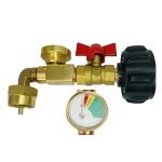 Adaptateur de remplissage pour bouteille de gaz avec manom�tre lumineux et valve s�curit� connecteur ...