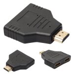 Adaptateur rpartiteur hdmi mle vers double femelle 1  2 voies pour hd tv hot dh h77h