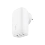 Chargeur secteur 3 ports usb - c� belkin boostcharge 67 w blanc