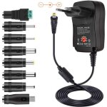 Adaptateur secteur universel 30w 3v / 4. 5v / 5v / 6v / 7. 5v / 9v / 12v convertisseur de chargeur multi ...