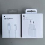 Adaptateur secteur usb - c dorigine apple 20w pour iphone 16 15 14 13 12 mini pro max plus eu plus cable ...