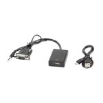 Adaptateur d - sub (vga) mini jack m - hdmi f 020 m noir
