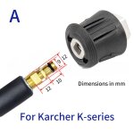 Adaptateur de tuyau haute pression pour karcher / bosch / nilfisk / lavorconnexion de sortie de lave ...