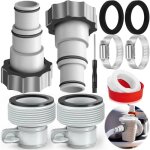 Adaptateur tuyau piscine 32 384pcs adaptateur de tuyau de rechangeadaptateur piscineraccord pour pompe ...