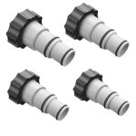 Adaptateur de tuyau de piscine - intex - 4pcs - diam�tre 32 / 38 mm - mat�riau abs haut de gamme