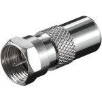Adaptateur tv - sat - connecteur coaxial mle 9. 5mm - gris