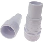 Un seul adaptateur universel pour tuyau flottant et pour skimmer piscine 32 a 38 mm en 1 pouce 1 / 2. ...