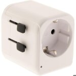 Adaptateur universel de voyage 150 pays 2xusb + fusibles de protection - watt and co