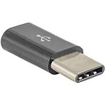 Adaptateur usb type c - akyga - ak - ad - 46 - mle vers micro usb b femelle - usb 2. 0 - noir