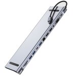 Adaptateur usb - c vers double hdmi 4k vga avec port usb 3. 0 pd 100w ethernet lecteur de carte sd - ...