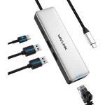 Adaptateur usb c vers ethernet 2. 5 gbps 2. 5g ethernet adapter avec 2 * usb - a&c 3. 2 100w pd compatible ...