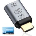 Adaptateur usb c vers hdmi 4k 60hztype c femelle vers hdmi m�leconvertisseur pour ordinateur portabletablette ...