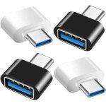 Adaptateur usb c vers usb (lot de 4) adaptateur usb c vers usb 3. 0 otg usb fem to usb - c m�le compatible ...
