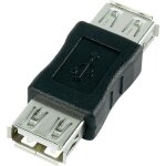 Adaptateur usb a femelle / usb a femelle - noir