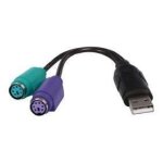 Adaptateur usb vers 2 ports ps2 clavier / souris